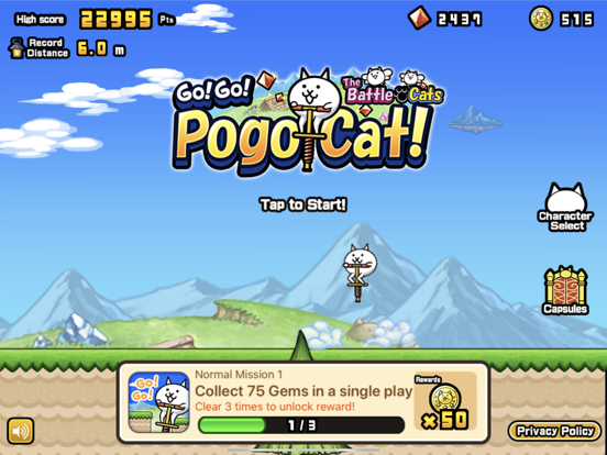 Go! Go! Pogo Cat iPad 应用截图