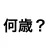 何歳 - 今の年齢は？