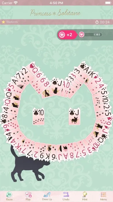 Capturas de pantalla de Princess*Solitaire: Cute Games