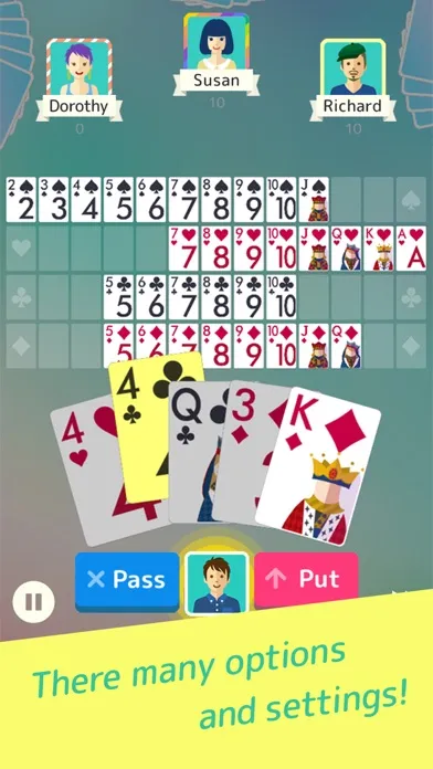 Tangkapan skrin Sevens - Fun Classic Card Game