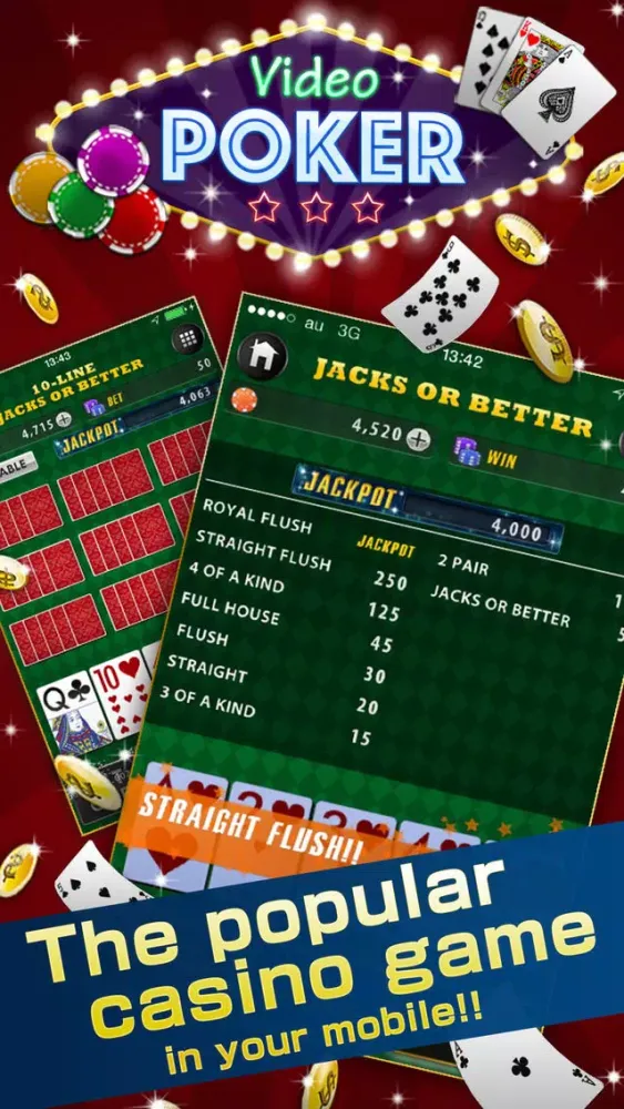 Video Poker Deluxe - Free Game Screenshots