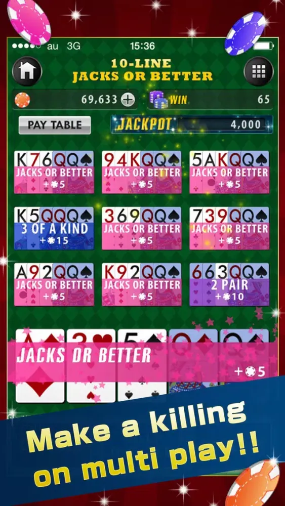 Video Poker Deluxe - Free Game Screenshots