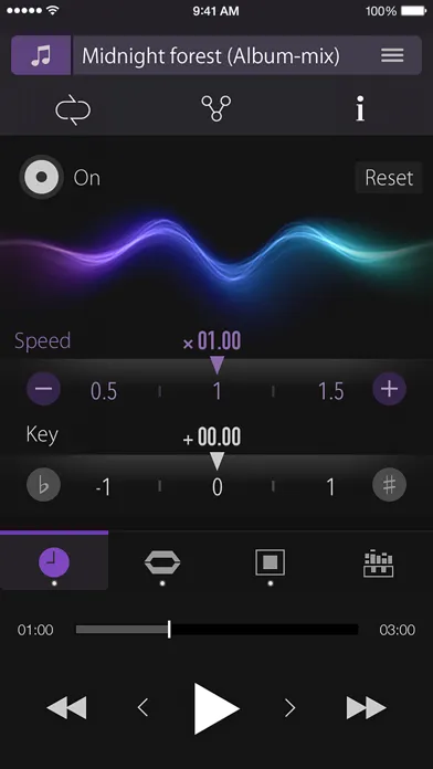 ภาพหน้าจอของ PSOFT Audio Player