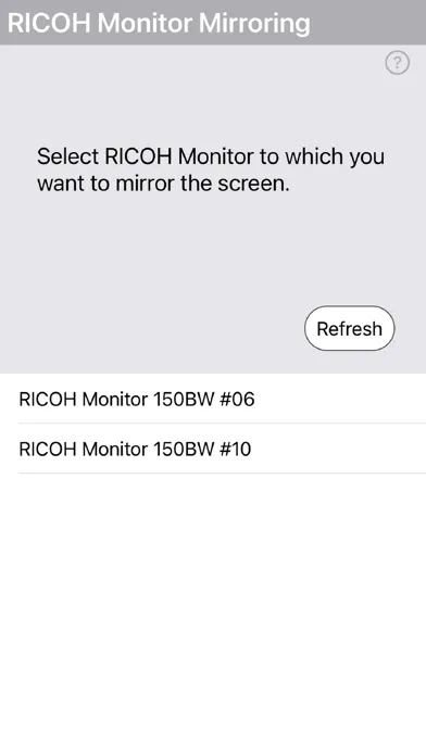 RICOH Monitor Mirroring Ekran Görüntüleri