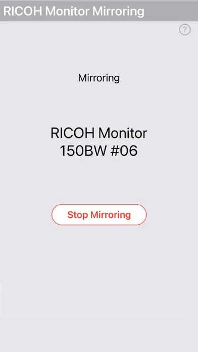 RICOH Monitor Mirroring Ekran Görüntüleri
