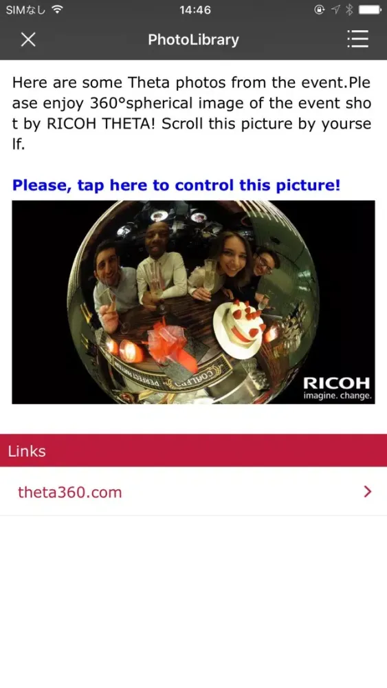 Capturas de pantalla de RICOH Event App