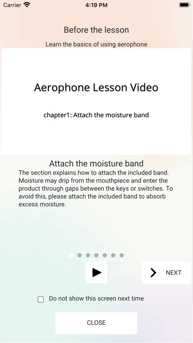 Captures d'écran de Aerophone Lesson