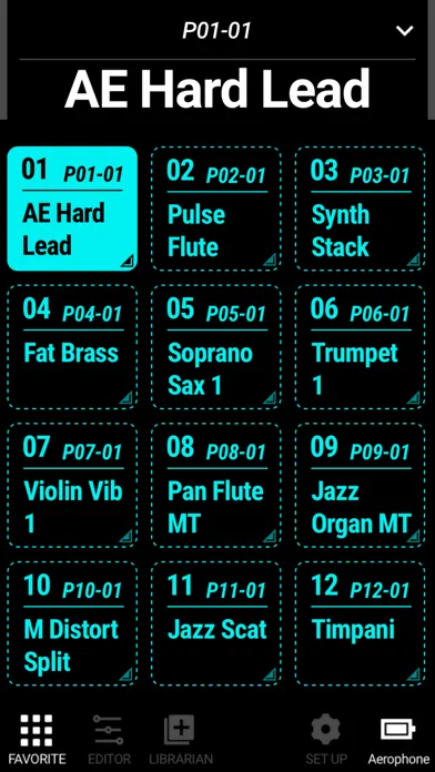 Capturas de pantalla de Aerophone Pro Editor