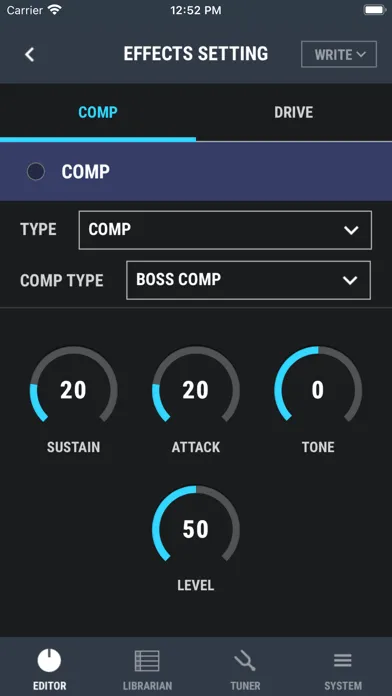 DUAL CUBE BASS LX Editor应用截图