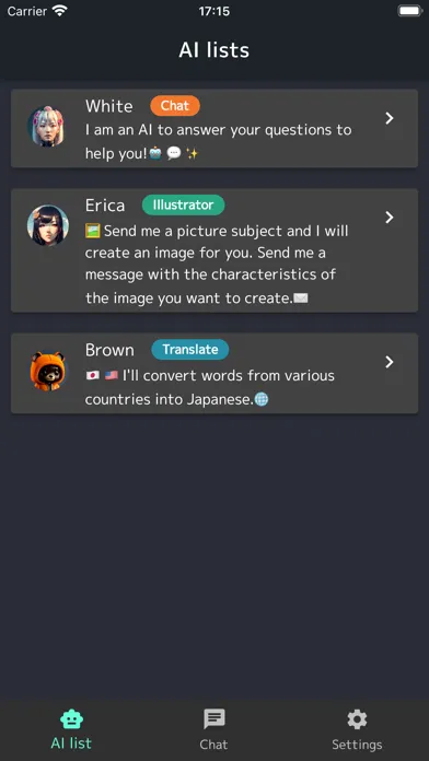 Tangkapan layar AI White | Chat Assistant