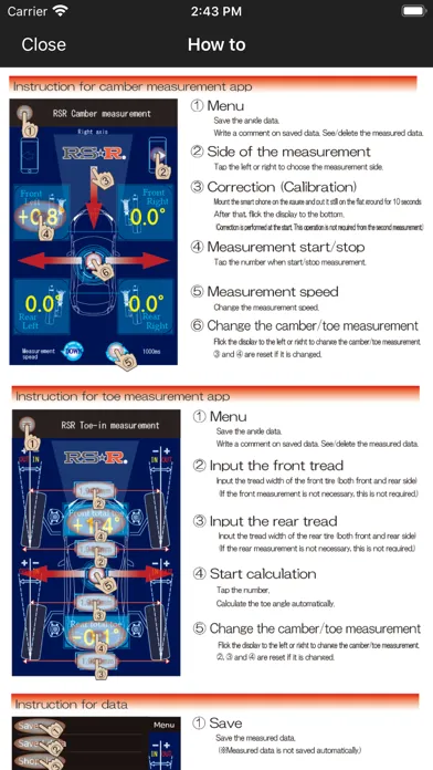 RSR Alignment App スクリーンショット
