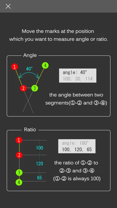 Captures d'écran de Angle & Ratio