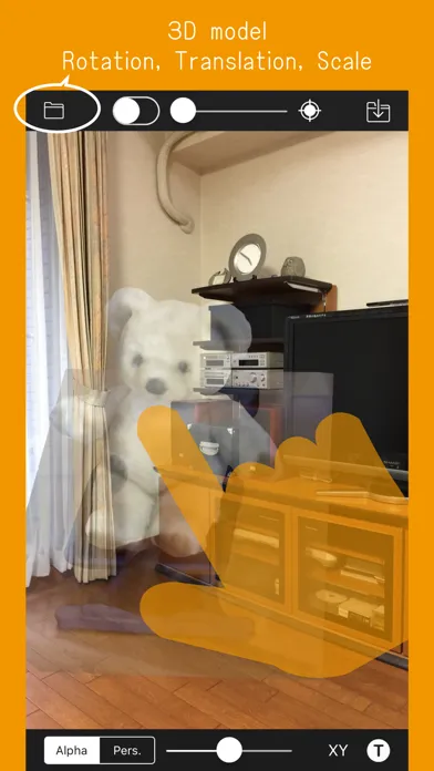 Tangkapan skrin 3D SuperimposeCamera