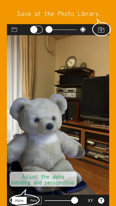 Tangkapan skrin 3D SuperimposeCamera