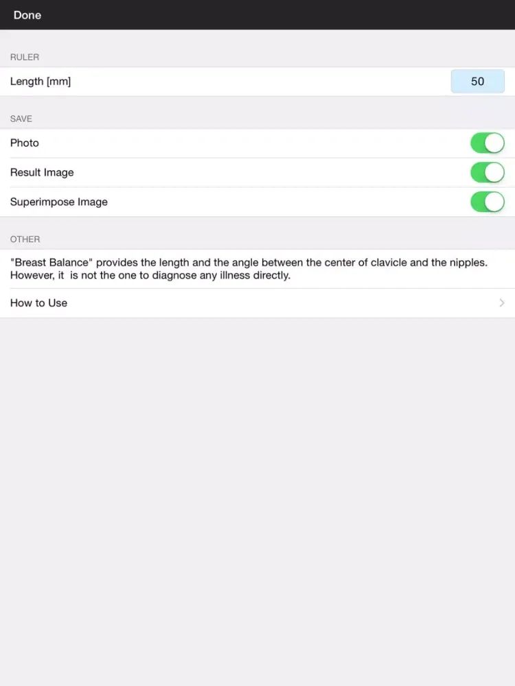 Capturas de tela do Breast Balance iPad 