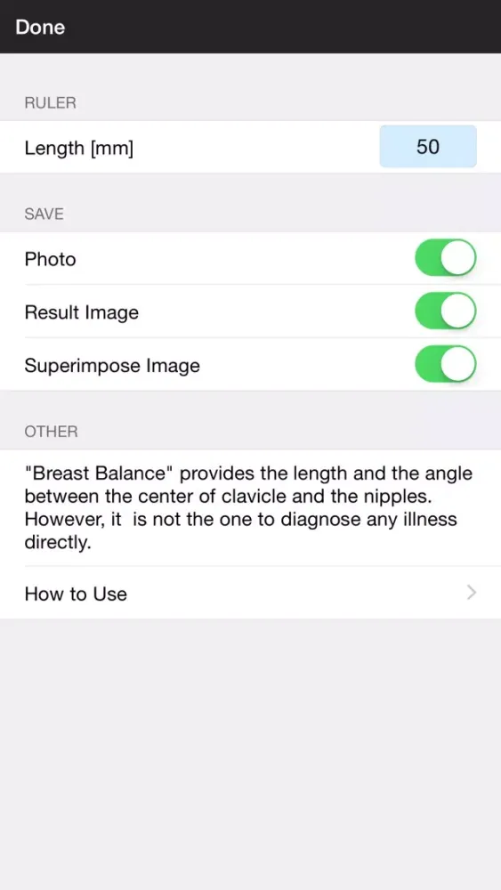 Capturas de tela do Breast Balance