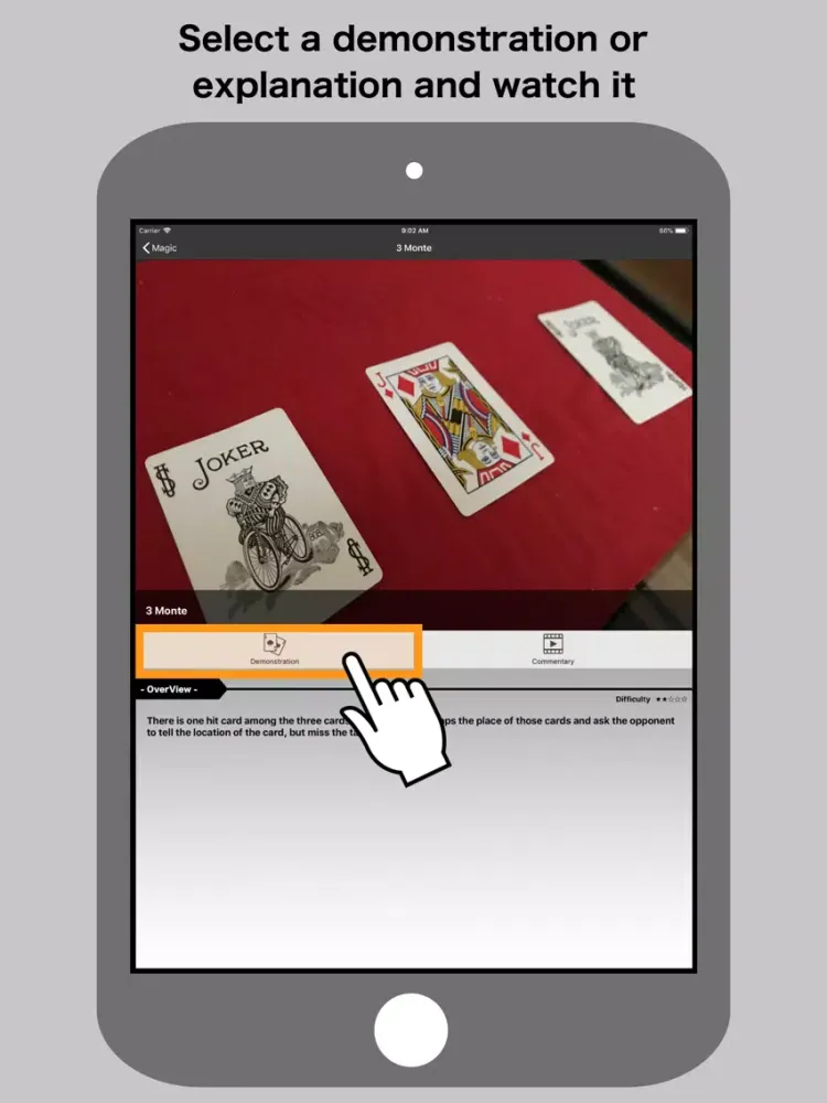 Card Magic Introduction iPad  Screenshots
