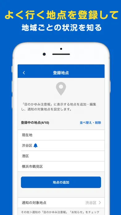 Captures d'écran de かゆみダス 目のアレルギー対策や予防・情報収集に役立つアプリ
