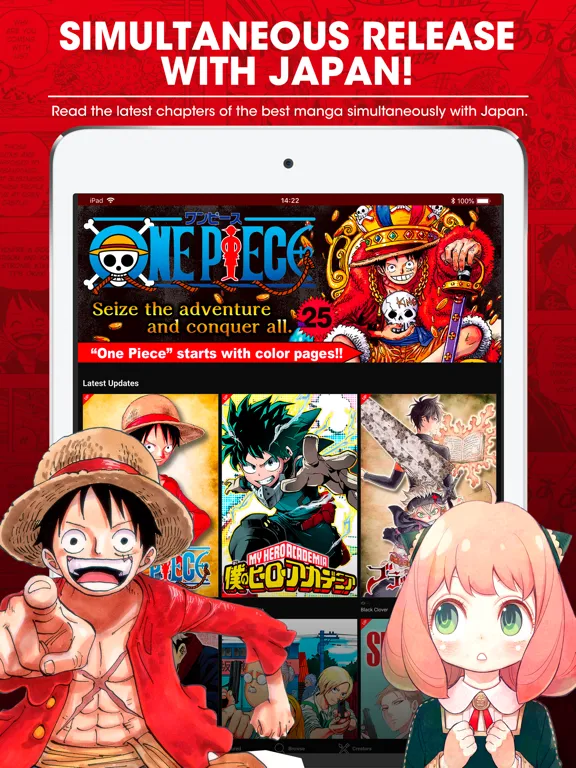 MANGA Plus by SHUEISHA iPad 应用截图