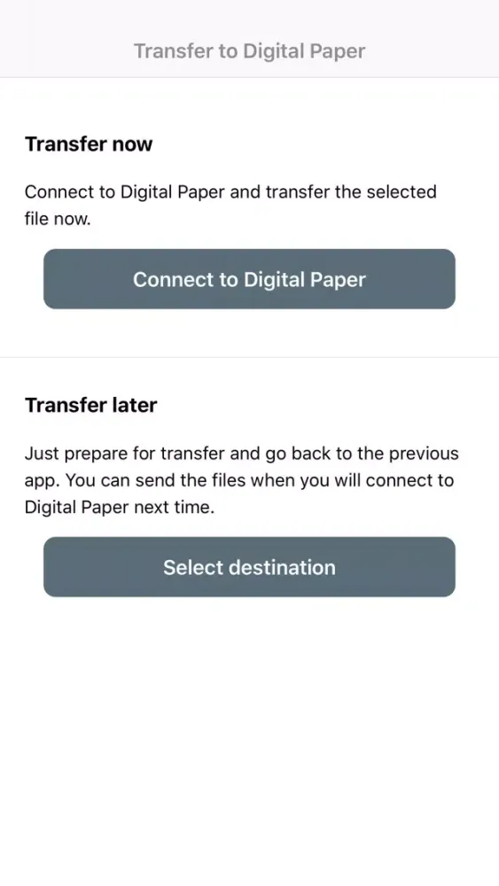 Ảnh chụp màn hình của Digital Paper App for mobile