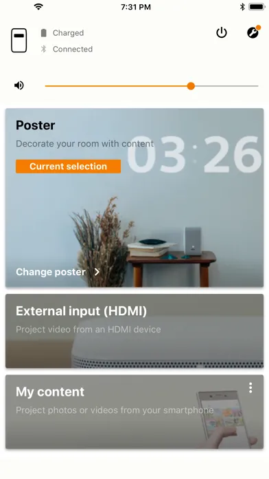 Zrzuty ekranu Portable Ultra Short Throw Pro