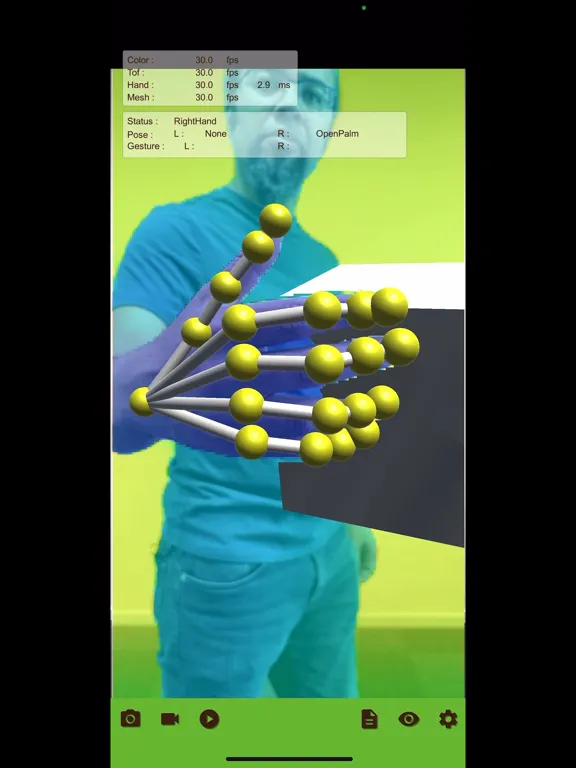 ToF AR Samples Basic iPad  Screenshots