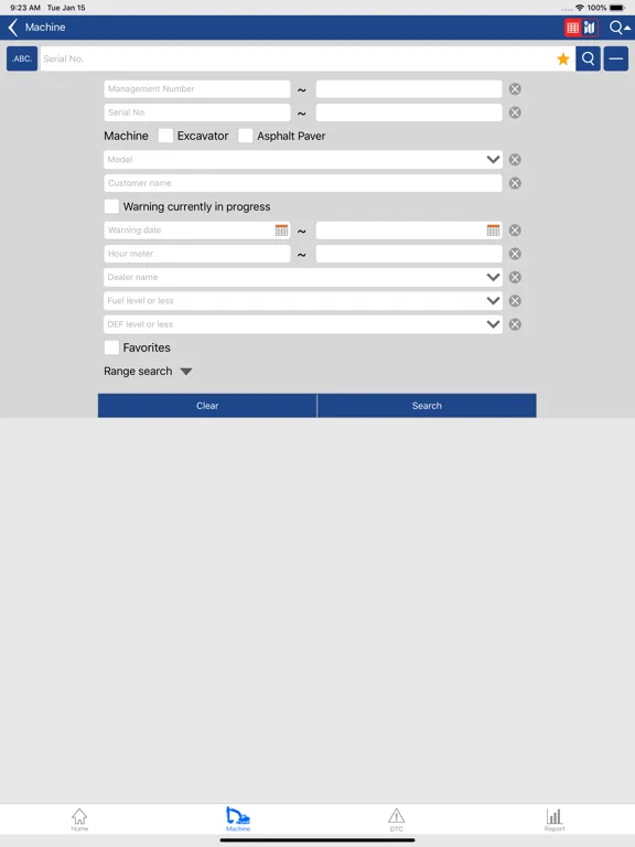 Ảnh chụp màn hình của G@Nav App iPad 