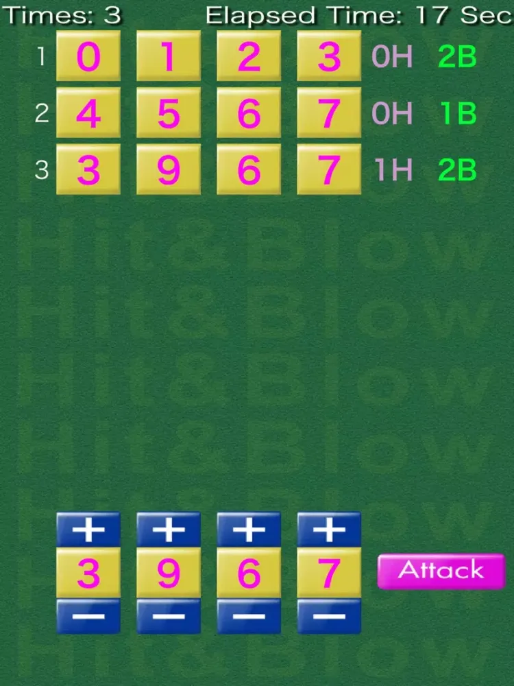 Challenge Hit & Blow iPad  Ekran Görüntüleri