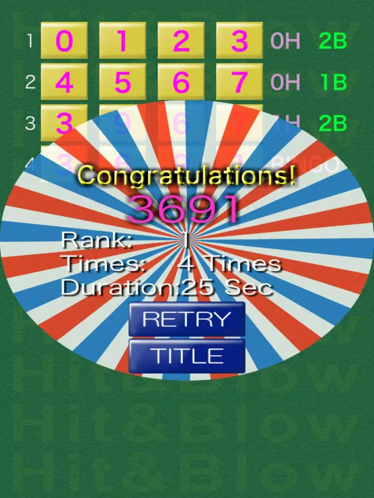 Challenge Hit & Blow iPad  Ekran Görüntüleri