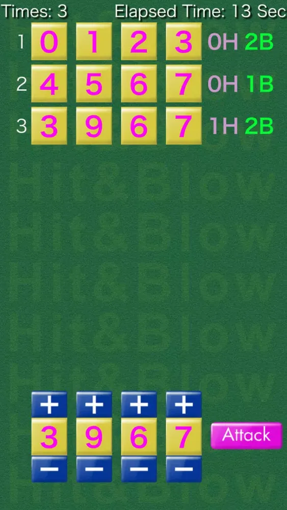 Challenge Hit & Blow Ekran Görüntüleri