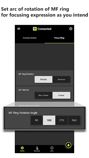 TAMRON Lens Utility Mobile Screenshots