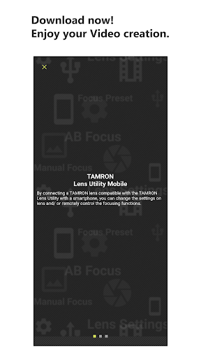 TAMRON Lens Utility Mobile Screenshots