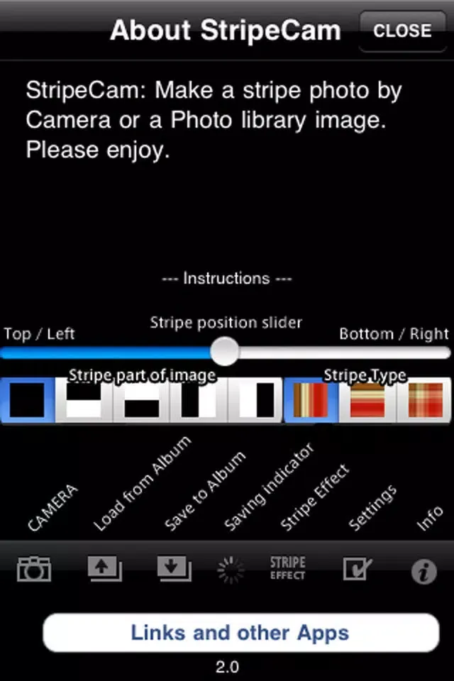 Zrzuty ekranu StripeCam