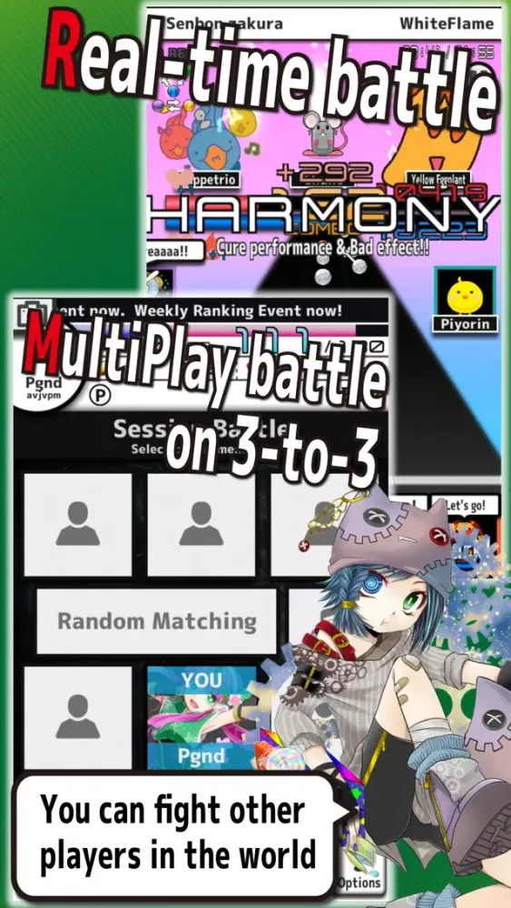 Capturas de pantalla de Breed×Battle×Music - BEMAGI