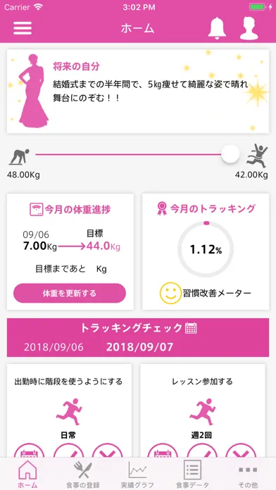 Скриншоты OnDiary Plus～行動目標、食事記録オンダイアリー