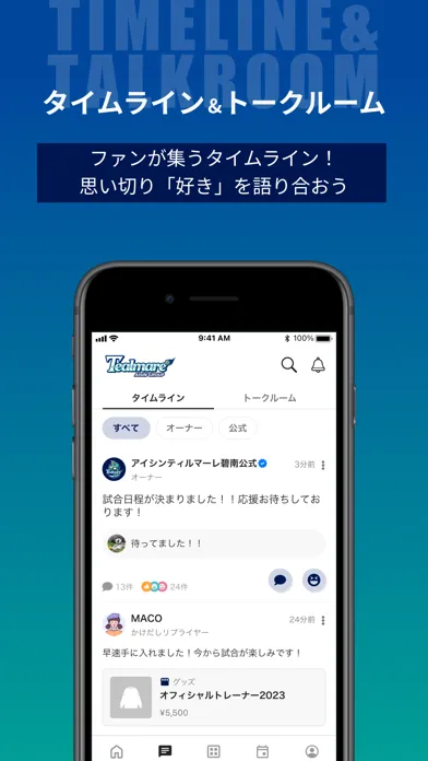 Capturas de pantalla de アイシンティルマーレ碧南公式ファンクラブ
