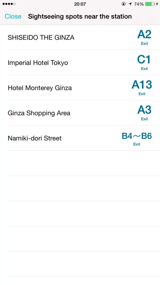Tokyo Subway Navigation Screenshots