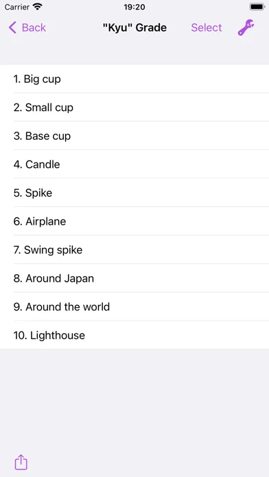 Kendama Trick List سکرین شاٹس