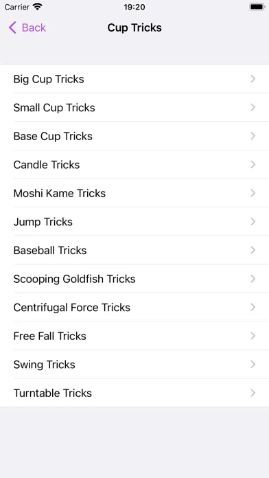 Kendama Trick List سکرین شاٹس