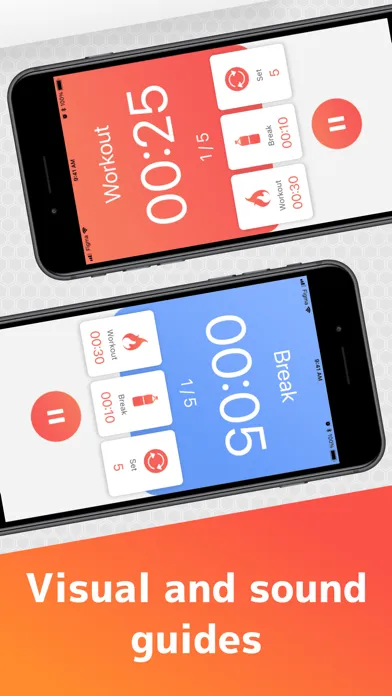 ภาพหน้าจอของ Interval Timer Quick