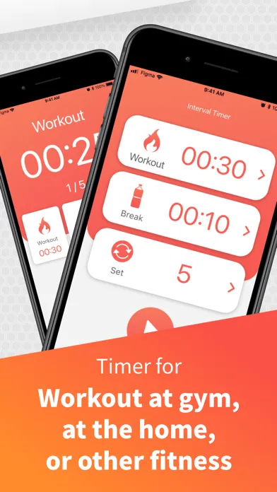 ภาพหน้าจอของ Interval Timer Quick