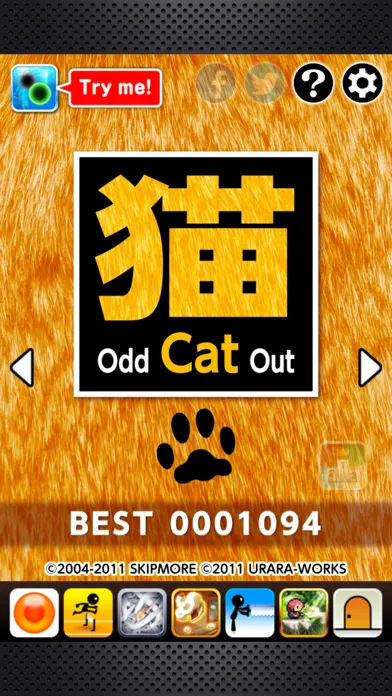 Tangkapan layar Odd Cat Out