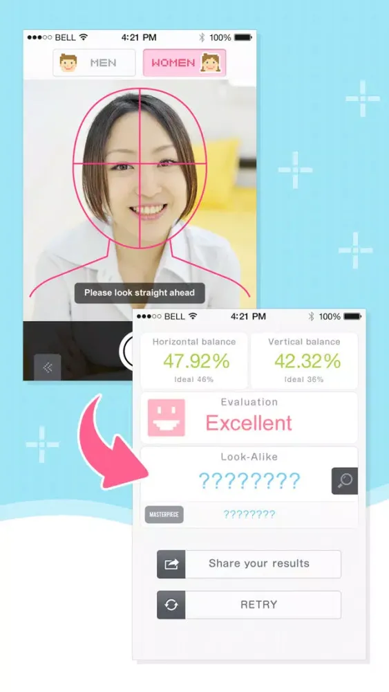 Facial Beauty Analysis Screenshots