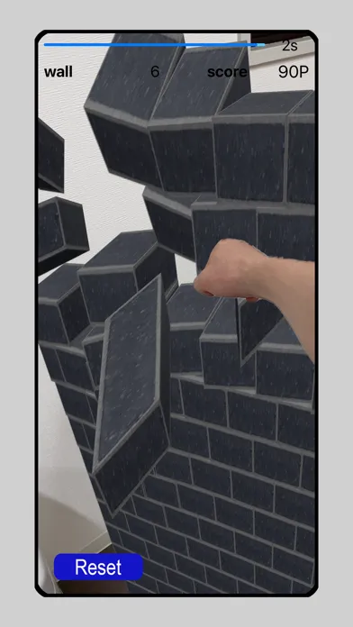 Capturas de tela do AR-wall