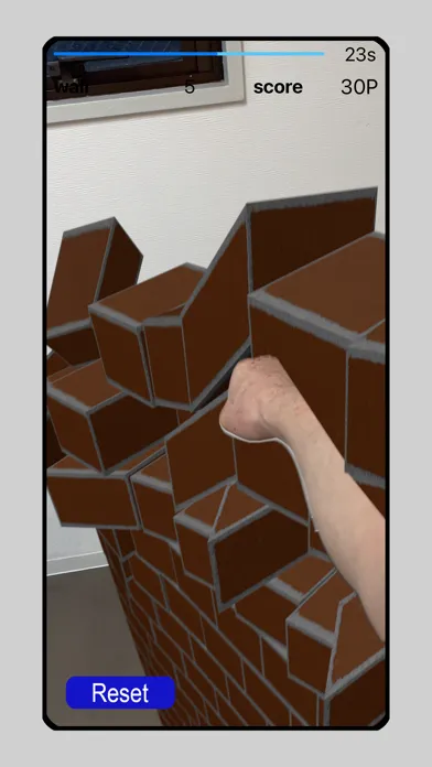 Capturas de tela do AR-wall