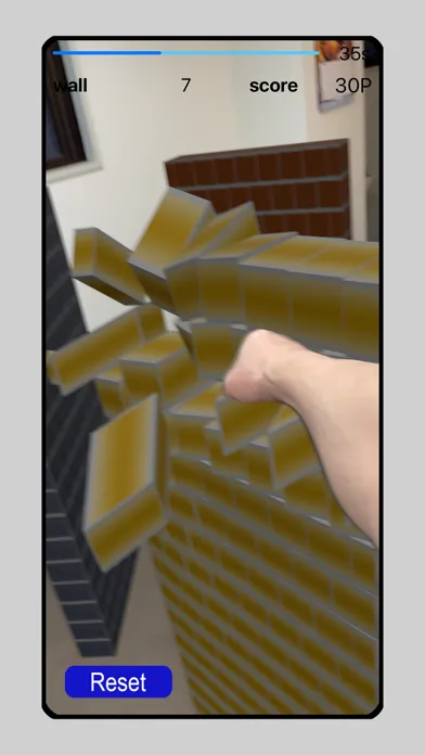 Capturas de tela do AR-wall