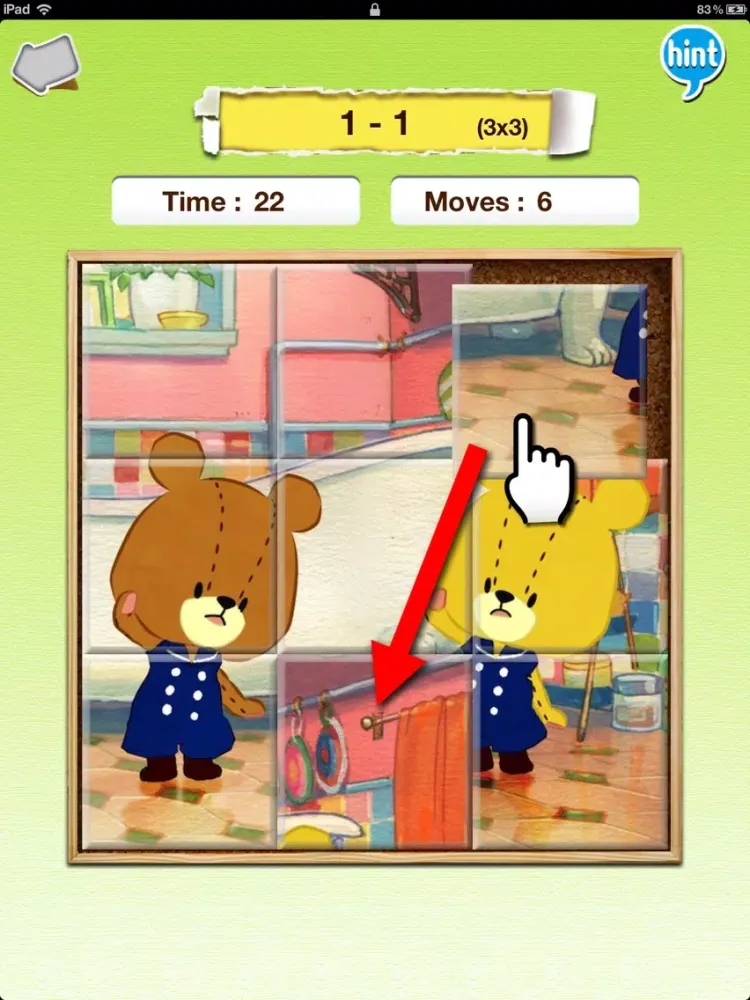 Capturas de tela do Picture Swap Puzzle - Tiny Twin Bears iPad 