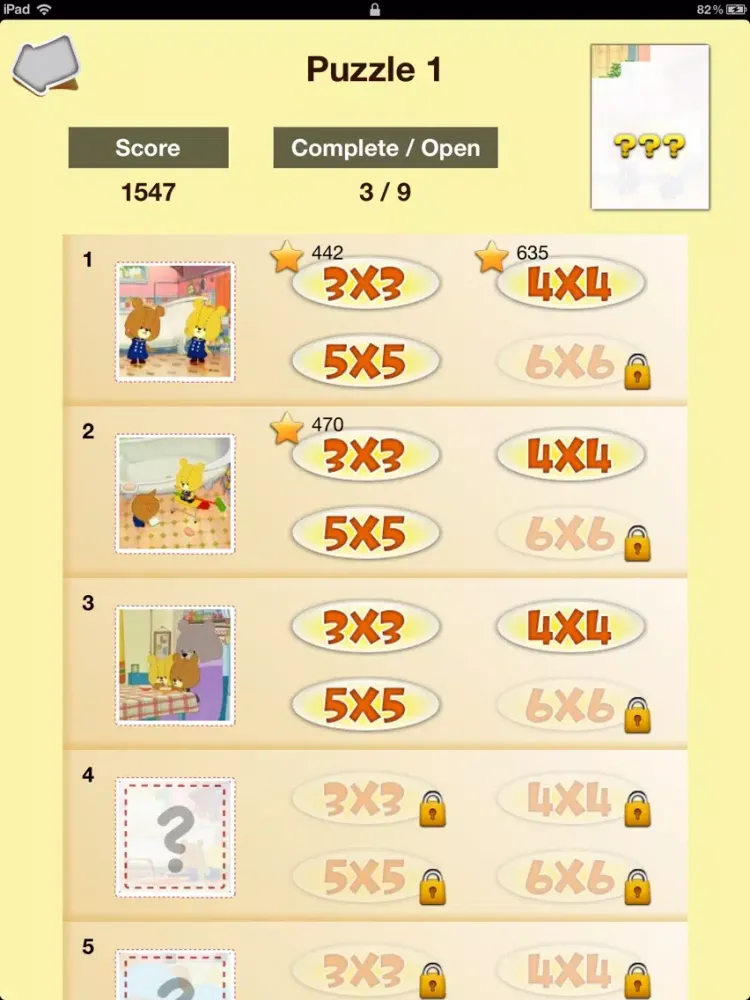 Capturas de tela do Picture Swap Puzzle - Tiny Twin Bears iPad 