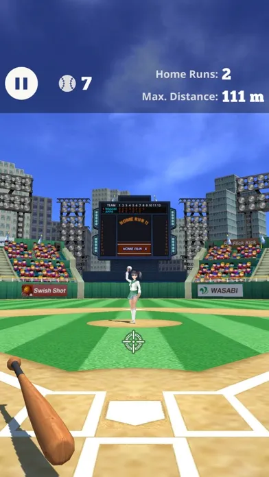 Home Run X 3D - Baseball Batting Game应用截图