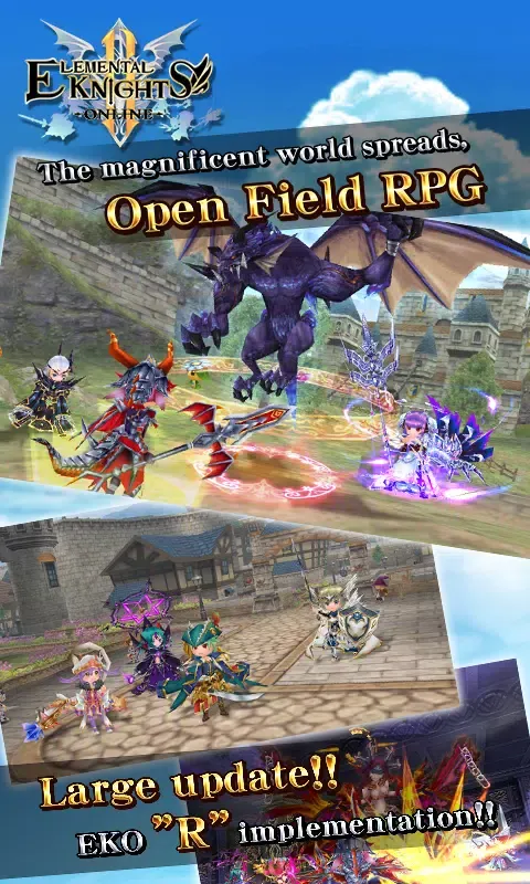 RPG Elemental Knights R (MMO)应用截图